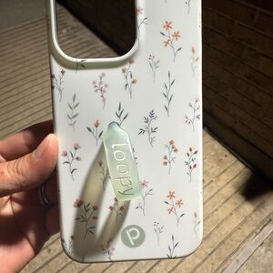 Loopy Case White Minimalist Floral Phone Case
